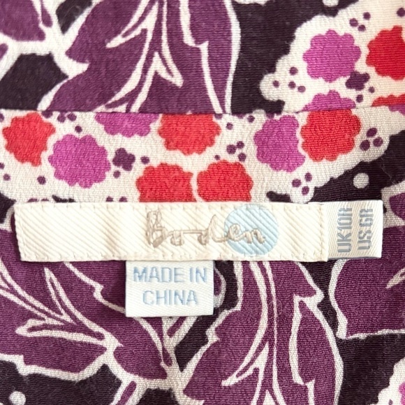 Boden Purple Floral Mini Dress - Picture 10 of 10